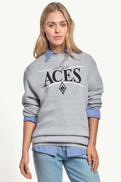 WOMENS WNBA LAS VEGAS ACES ARCH SWEATSHIRT - Grey