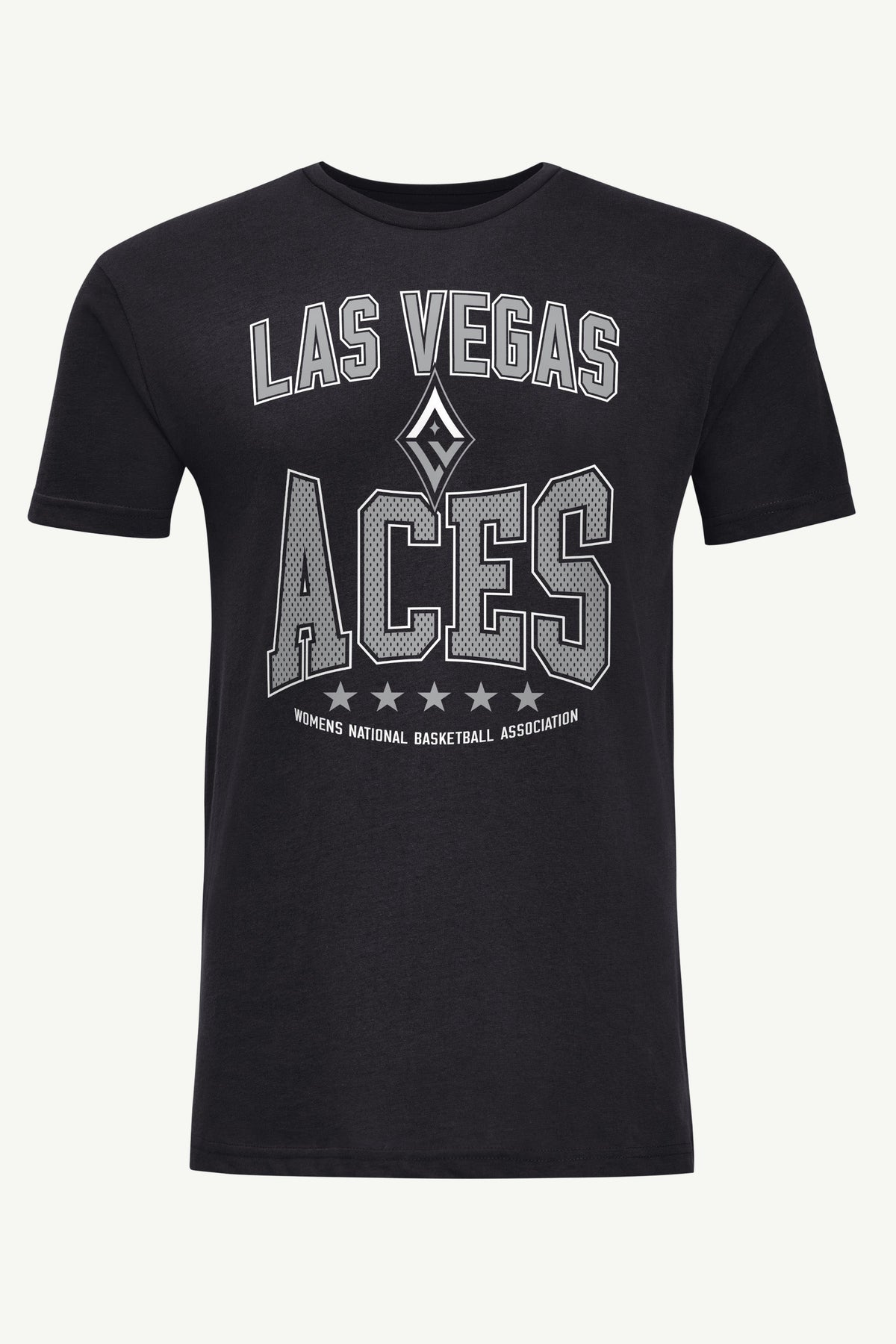 MENS WNBA LAS VEGAS ACES CENTER SQUEEZE T SHIRT - Black