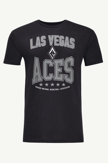MENS WNBA LAS VEGAS ACES CENTER SQUEEZE T SHIRT - Black