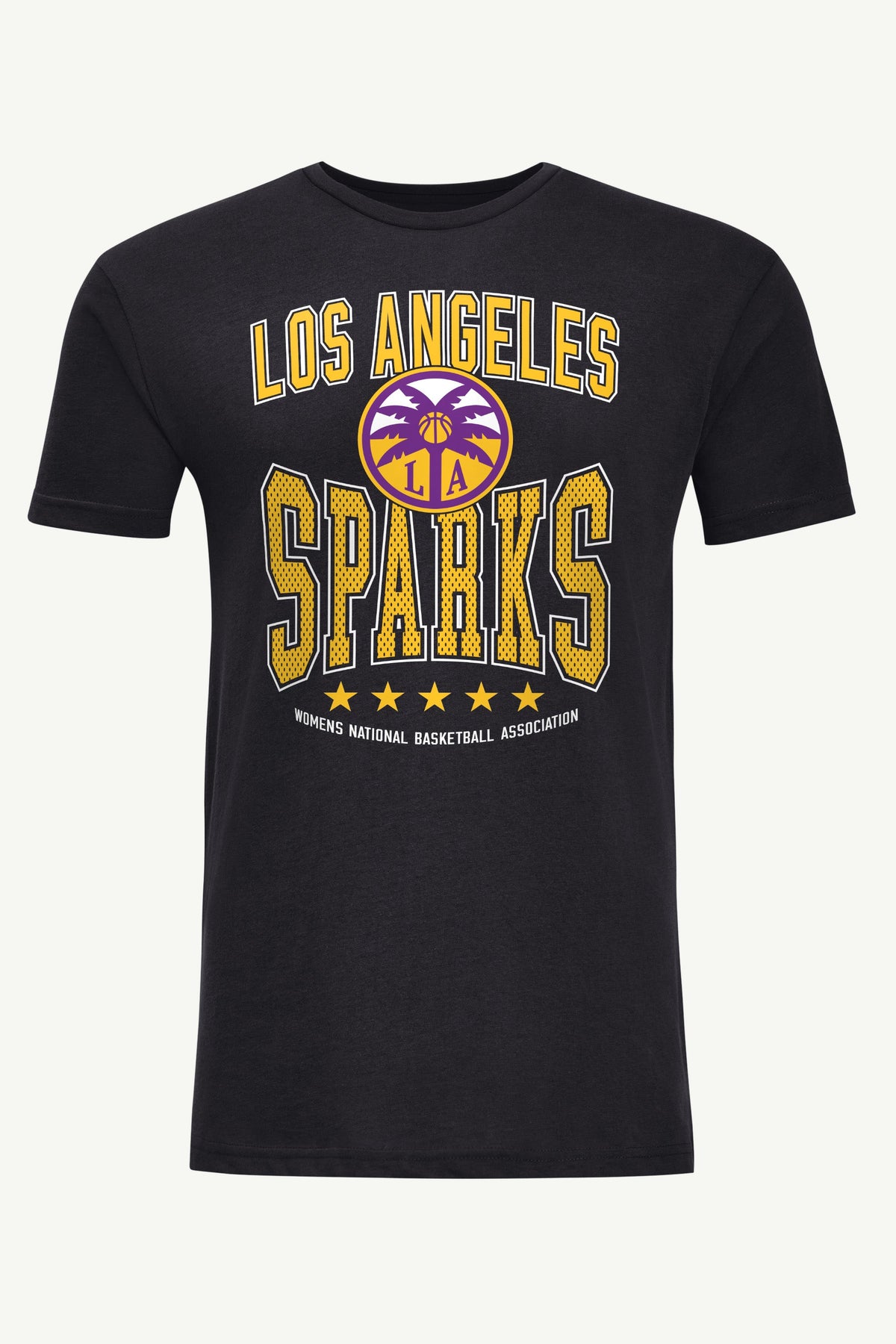 MENS WNBA LOS ANGELES SPARKS CENTER SQUEEZE T SHIRT - Black