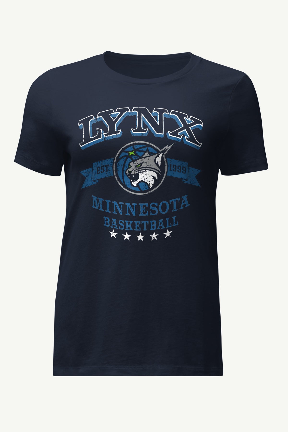 WOMENS WNBA MINNESOTA LYNX BLEACHERS & BANNER T SHIRT - Navy