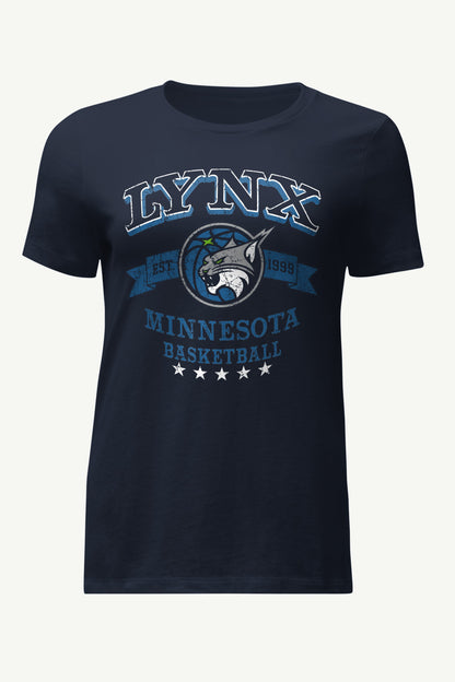 WOMENS WNBA MINNESOTA LYNX BLEACHERS & BANNER T SHIRT - Navy