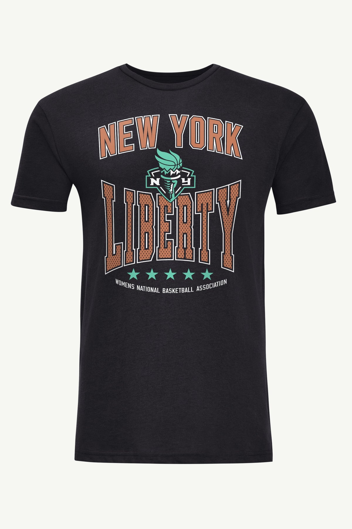 MENS WNBA NEW YORK LIBERTY CENTER SQUEEZE T SHIRT - Black