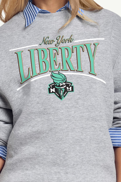 WOMENS WNBA NEW YORK LIBERTY ARCH SWEATSHIRT - Grey