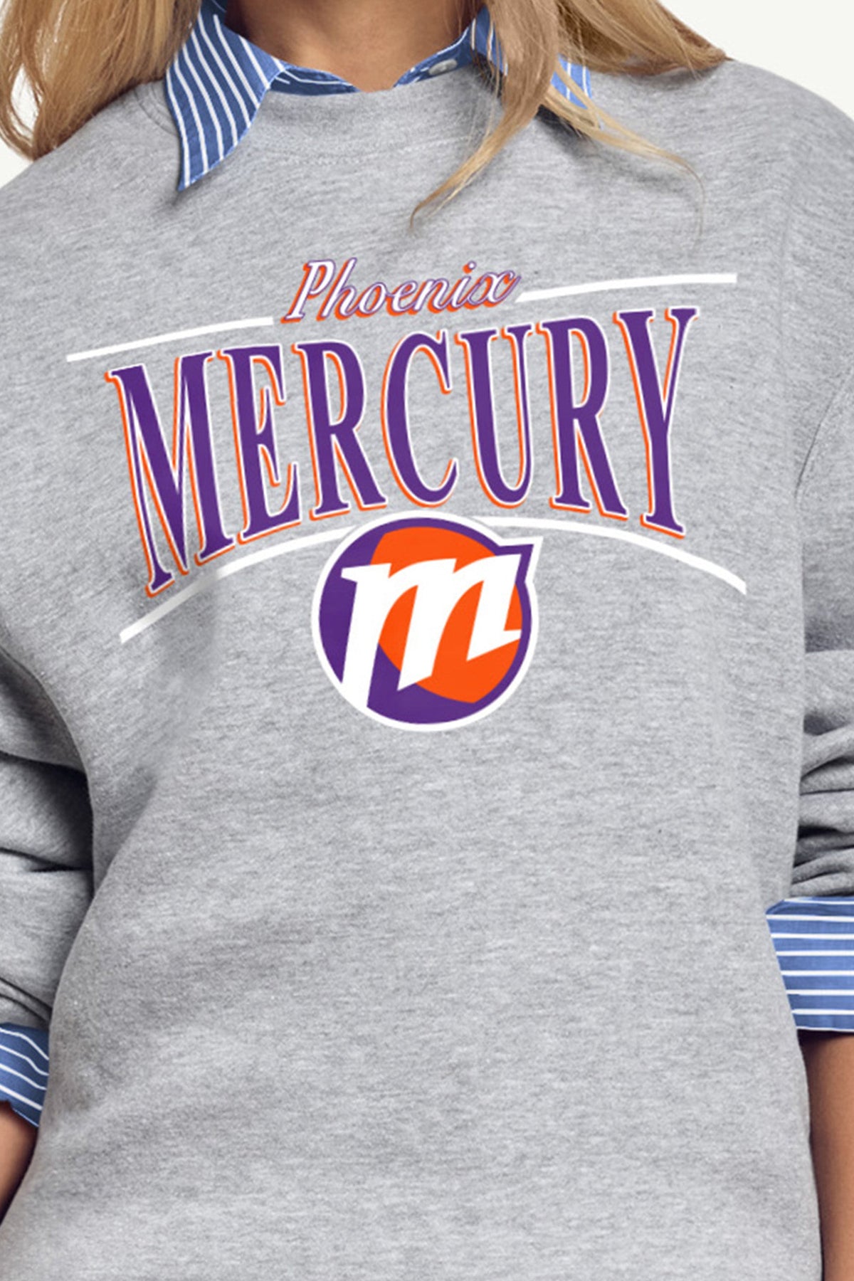 WOMENS WNBA PHOENIX MERCURY ARCH SWEATSHIRT - Grey