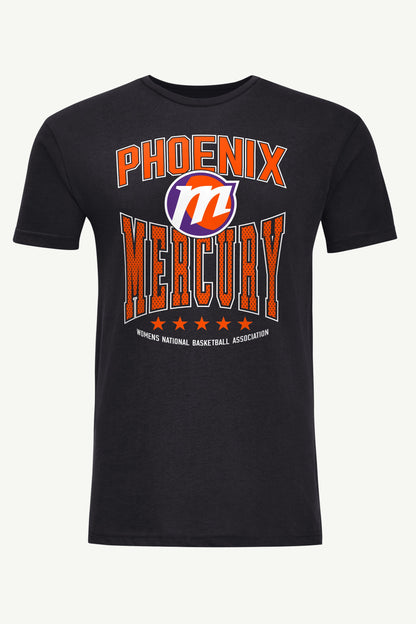 MENS WNBA PHOENIX MERCURY CENTER SQUEEZE T SHIRT - Black