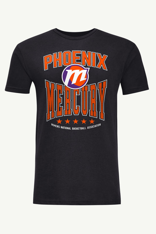 MENS WNBA PHOENIX MERCURY CENTER SQUEEZE T SHIRT - Black