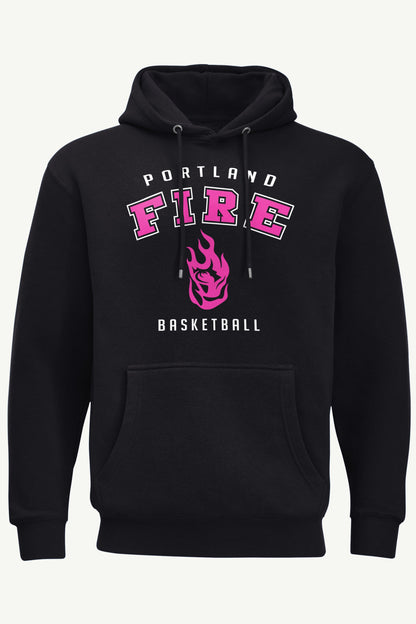MENS PORTLAND FIRE LOGO HOODIE - Black