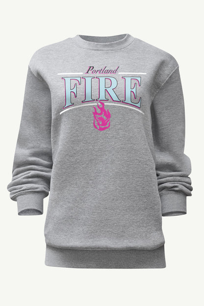 WOMENS WNBA PORTLAND FIRE ARCH SWEATSHIRT - Grey