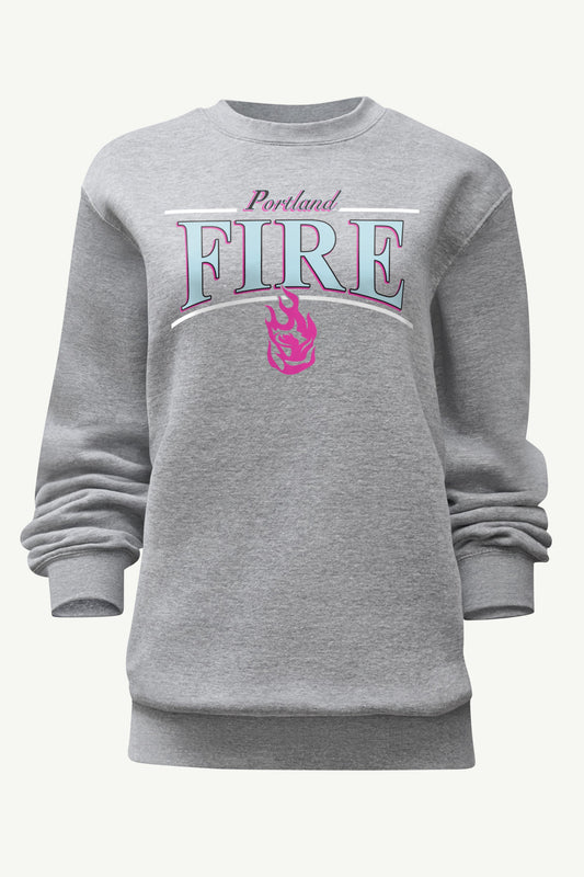 WOMENS WNBA PORTLAND FIRE ARCH SWEATSHIRT - Grey