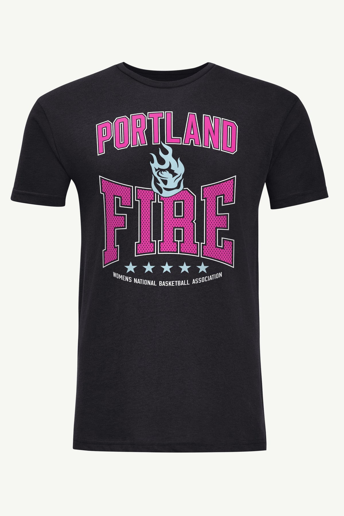 MENS WNBA PORTLAND FIRE CENTER SQUEEZE T SHIRT - Black