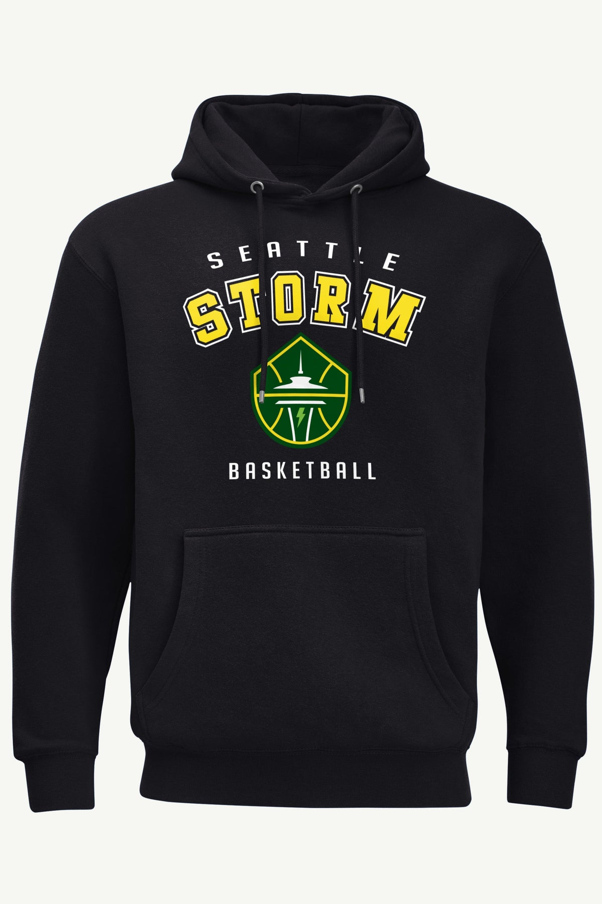 MENS SEATTLE STORM LOGO HOODIE - Black