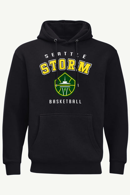MENS SEATTLE STORM LOGO HOODIE - Black