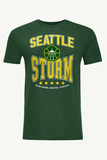 MENS WNBA SEATTLE STORM CENTER SQUEEZE T SHIRT - Green
