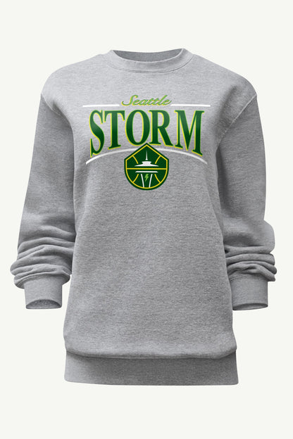 WOMENS WNBA SEATTLE STORM ARCH SWEATSHIRT - Grey