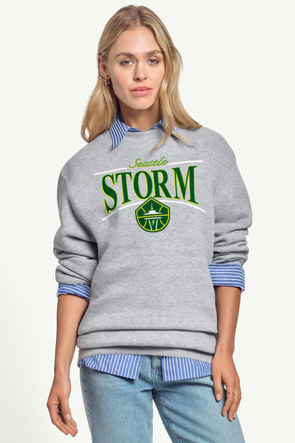 WOMENS WNBA SEATTLE STORM ARCH SWEATSHIRT - Grey