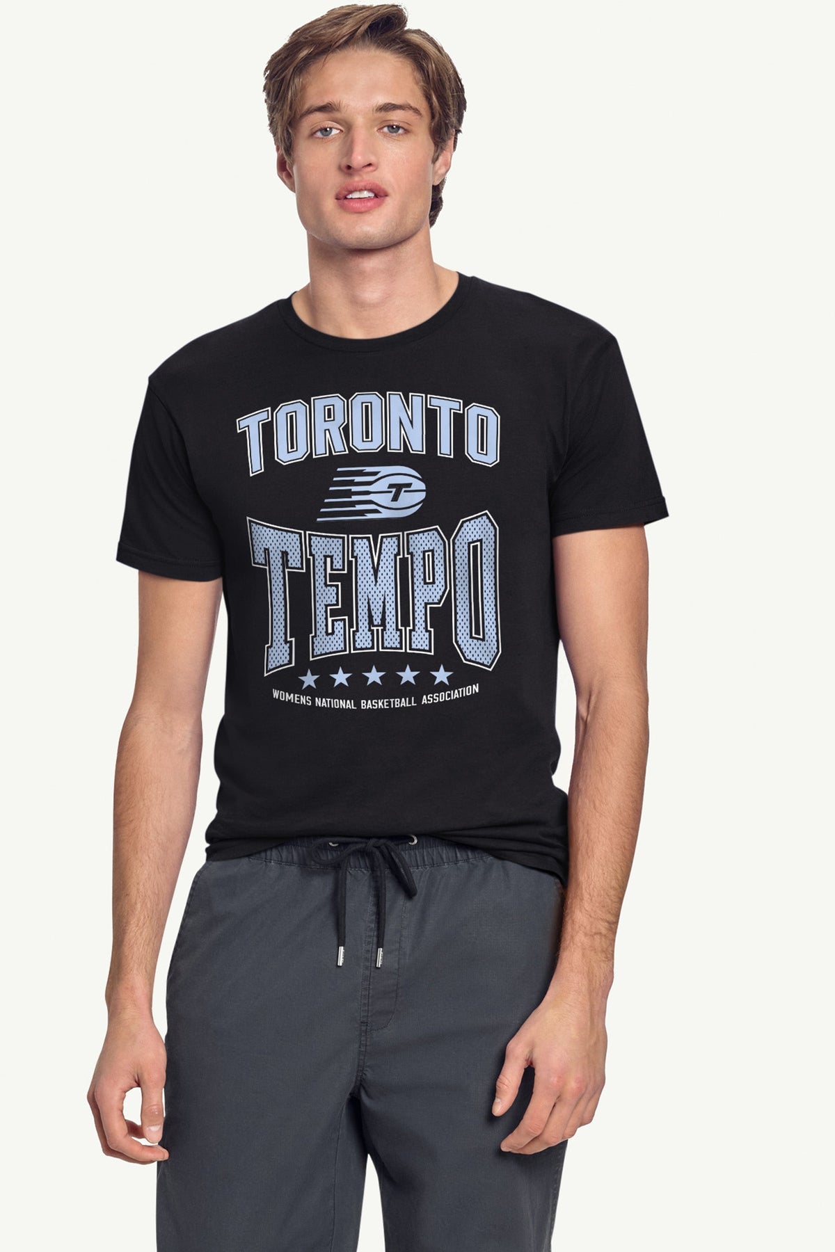 MENS WNBA TORONTO TEMPO CENTER SQUEEZE T SHIRT - Black