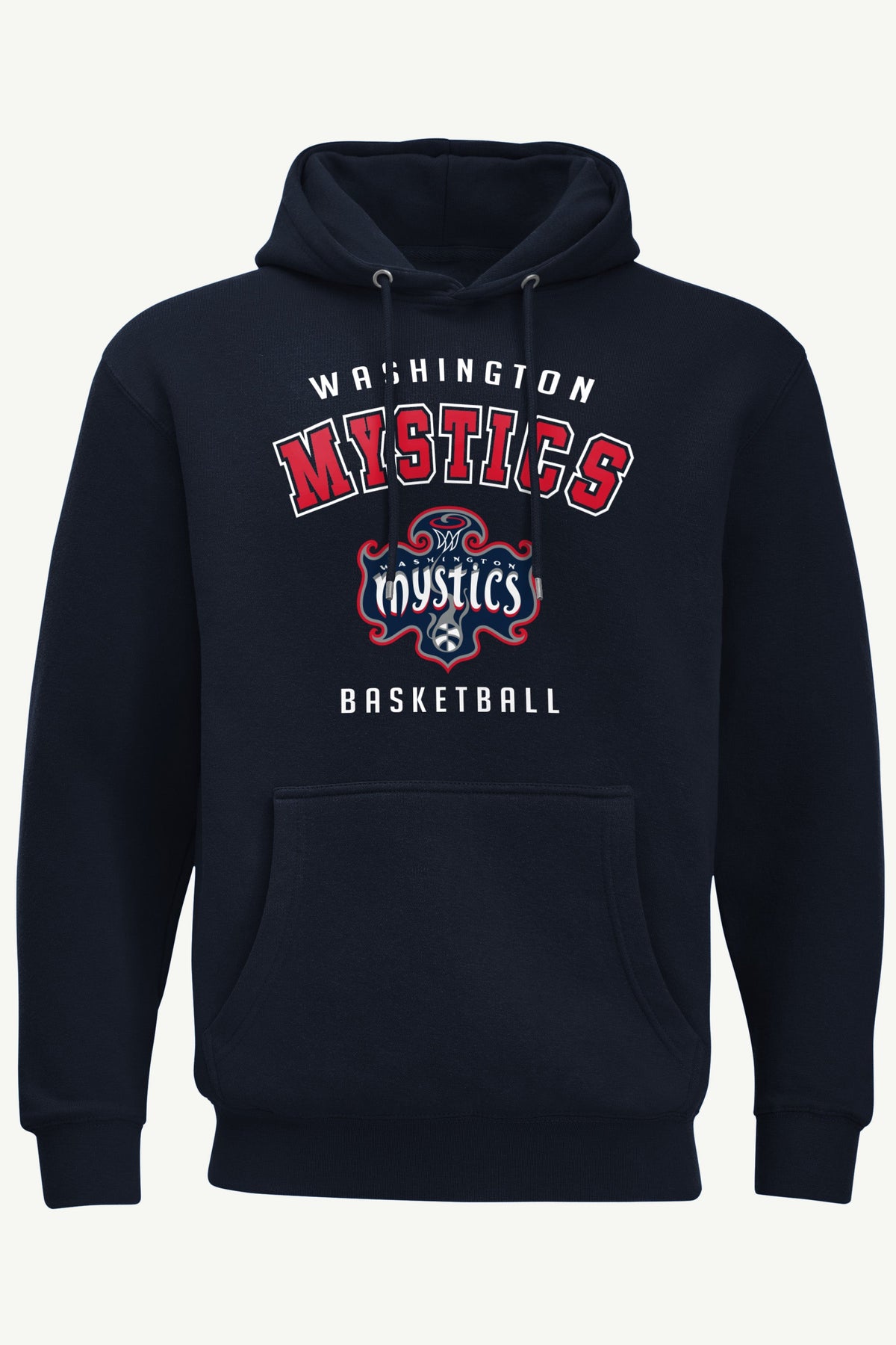 MENS WASHINGTON MYSTICS LOGO HOODIE - Navy