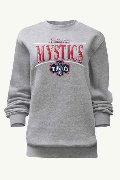 WOMENS WNBA WASHINGTON MYSTICS ARCH SWEATSHIRT - Grey