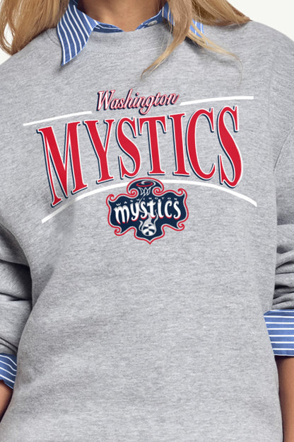 WOMENS WNBA WASHINGTON MYSTICS ARCH SWEATSHIRT - Grey