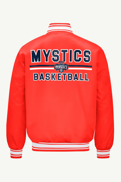 MENS WNBA WASHINGTON MYSTICS VARSITY JACKET - Red