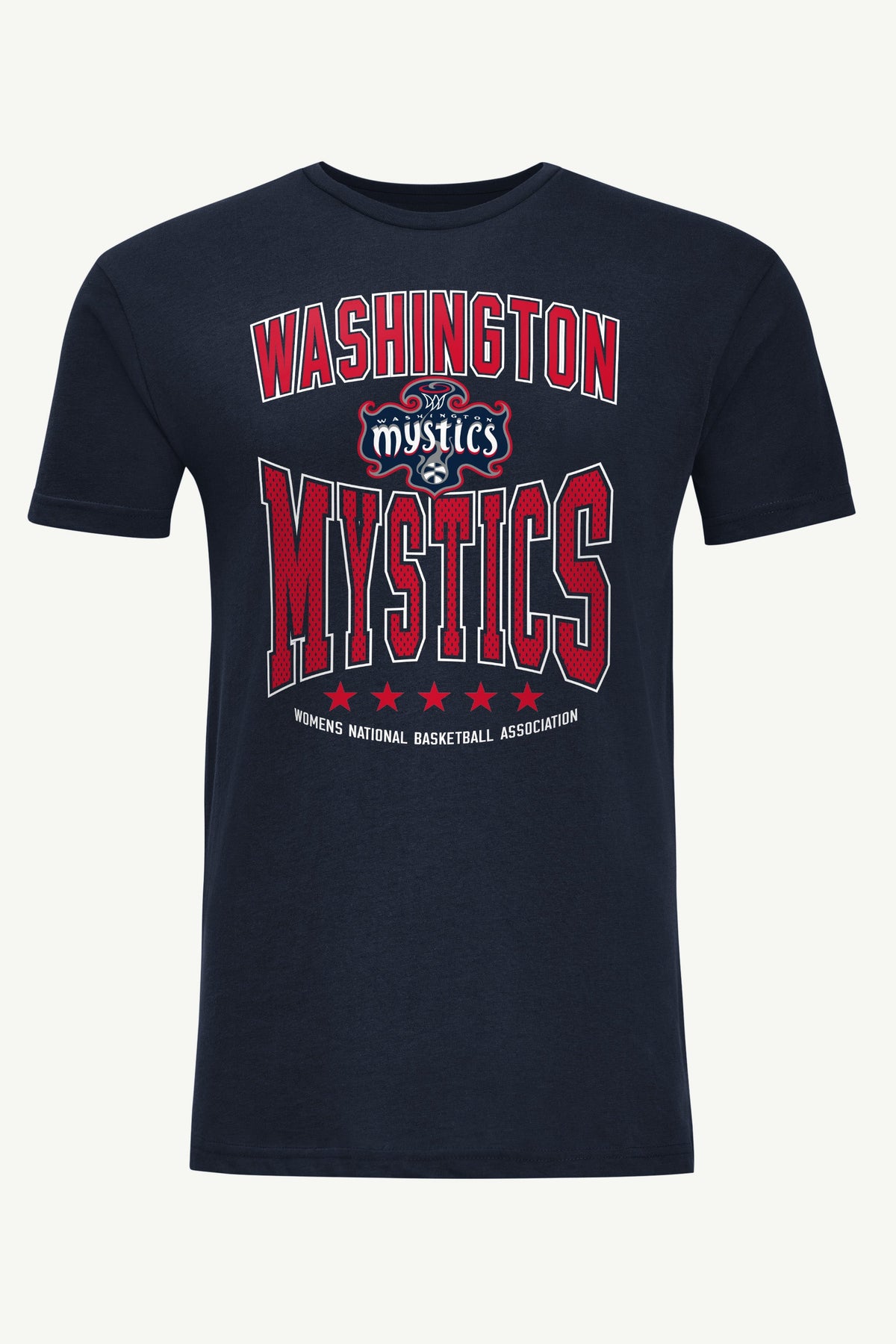 MENS WNBA WASHINGTON MYSTICS CENTER SQUEEZE T SHIRT - Navy