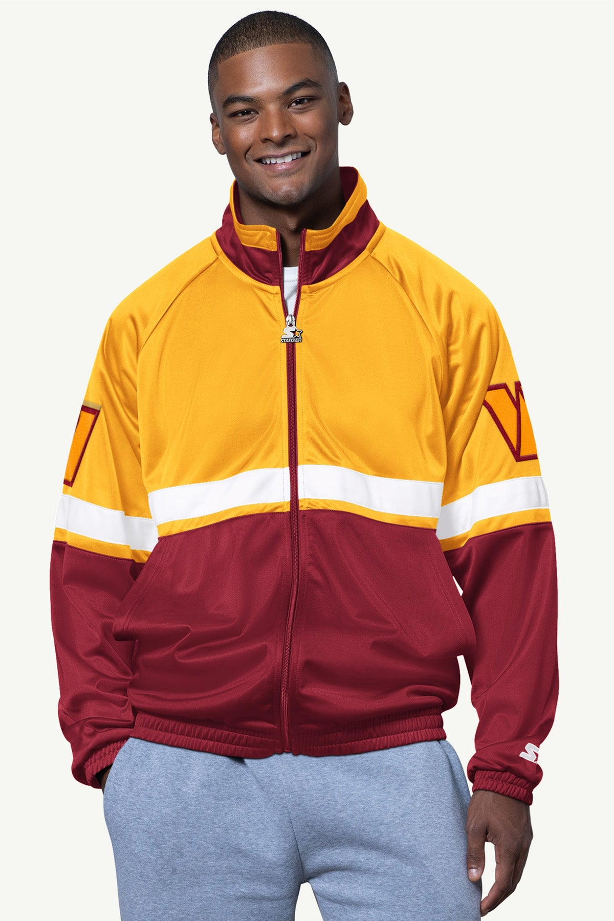 MENS WASHINGTON COMMANDERS VETERAN TRACK JACKET - Starter