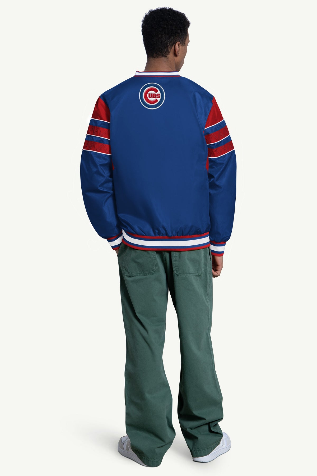MENS CHICAGO CUBS ENFORCER V-NECK PULLOVER JACKET - Multi