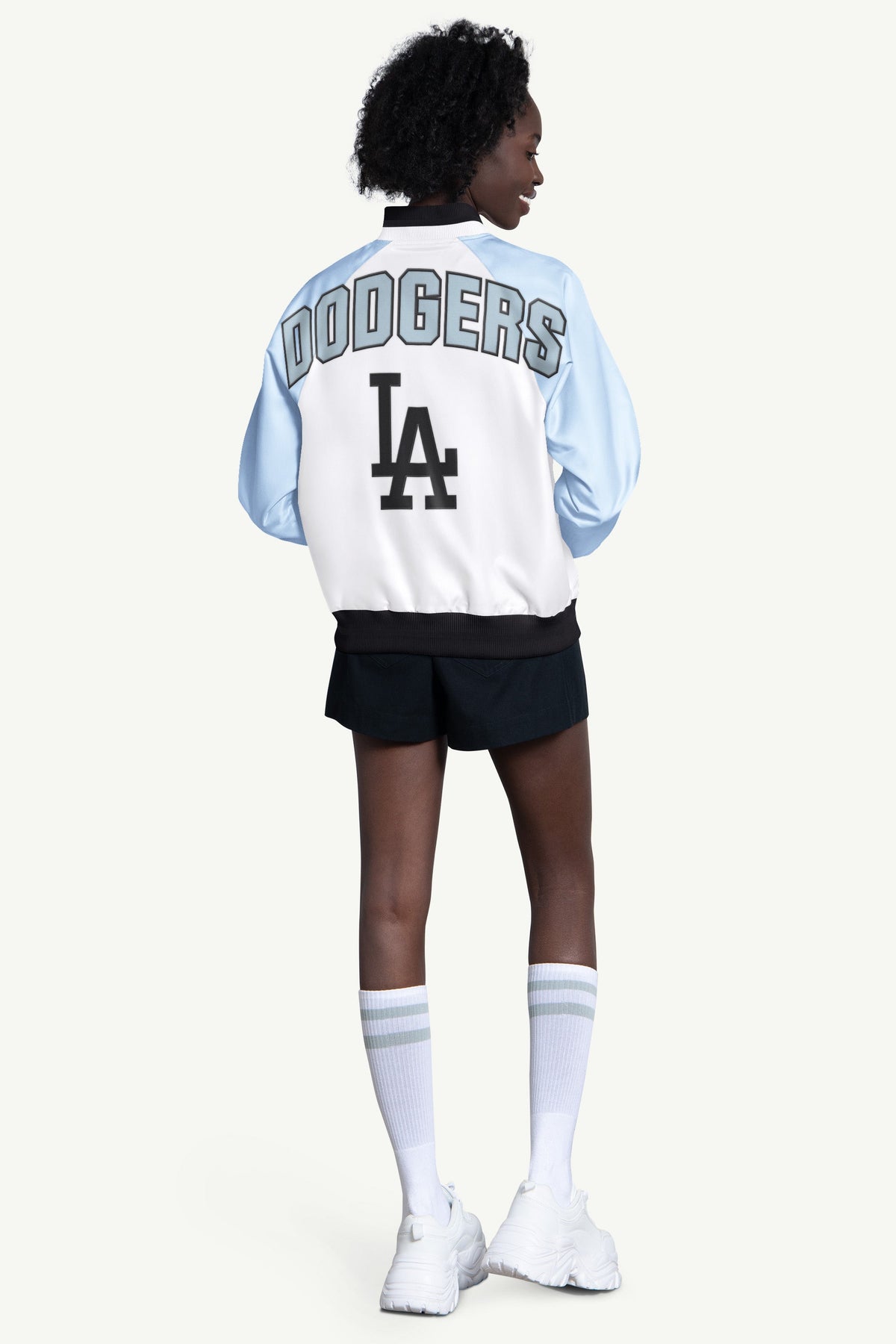 WOMENS LOS ANGELES DODGERS BLITZ VARSITY JACKET - Multi