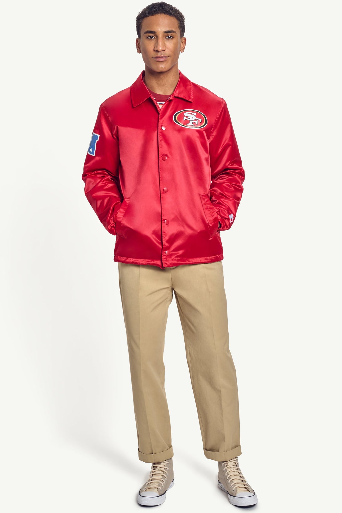 MENS SAN FRANCISCO 49ERS COACHES JACKET - Starter