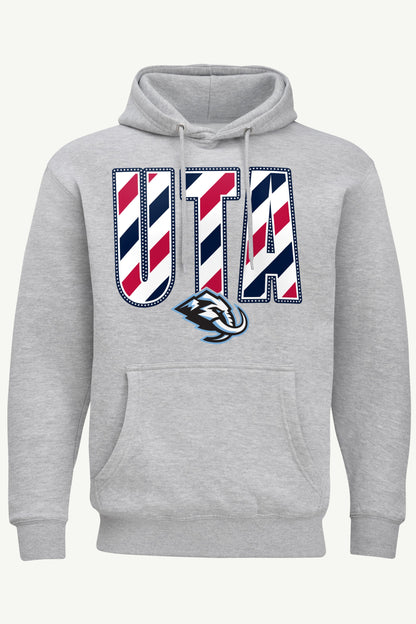 MENS UTAH MAMMOTH STARS AND STRIPES HOODIE - Grey