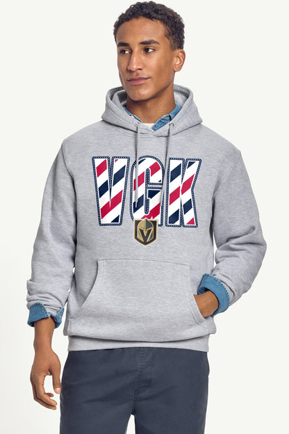 MENS VEGAS GOLDEN KNIGHTS STARS AND STRIPES HOODIE - Grey
