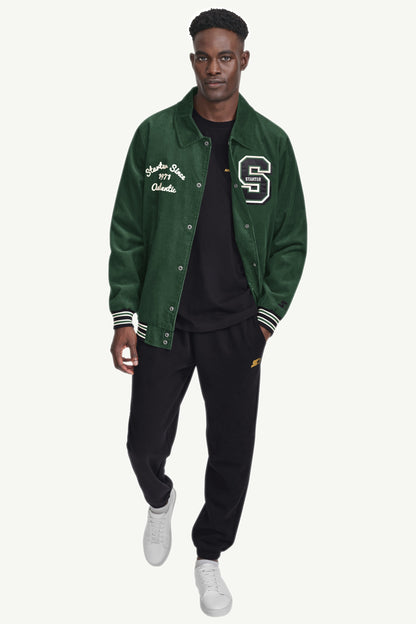 MENS STARTER CORDUROY VARSITY JACKET - Green