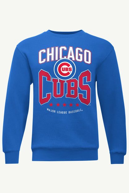 MENS CHICAGO CUBS CENTER SQUEEZE SWEATSHIRT - Royal