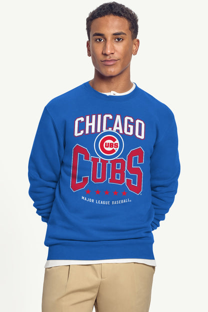 MENS CHICAGO CUBS CENTER SQUEEZE SWEATSHIRT - Royal
