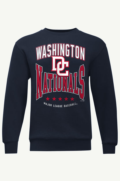 MENS WASHINGTON NATIONALS CENTER SQUEEZE SWEATSHIRT - Navy