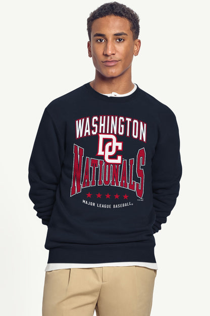 MENS WASHINGTON NATIONALS CENTER SQUEEZE SWEATSHIRT - Navy