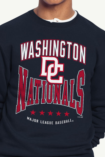 MENS WASHINGTON NATIONALS CENTER SQUEEZE SWEATSHIRT - Navy
