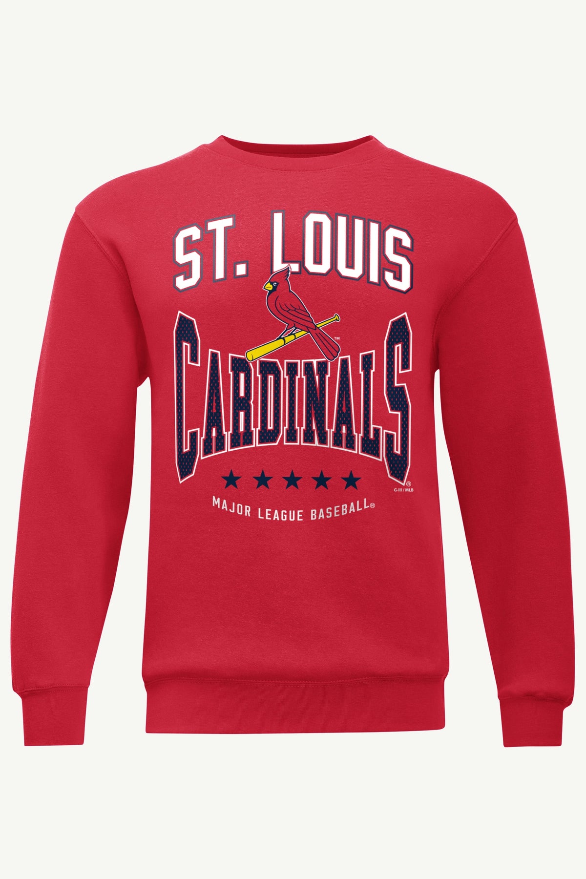 MENS ST. LOUIS CARDINALS CENTER SQUEEZE SWEATSHIRT - Red