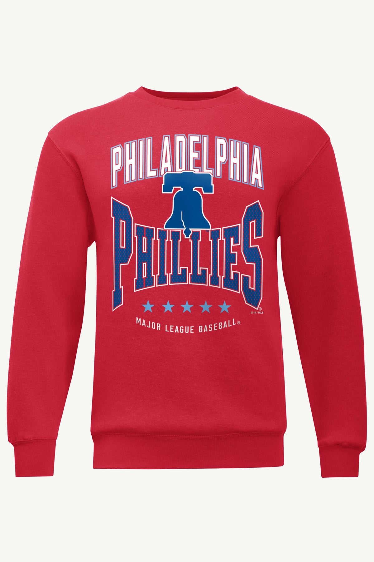 MENS PHILADELPHIA PHILLIES CENTER SQUEEZE SWEATSHIRT - Red